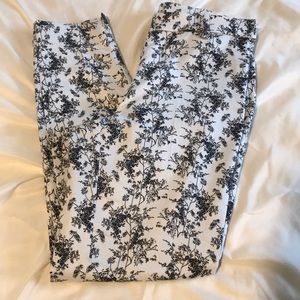 White and black work pants from H&M
